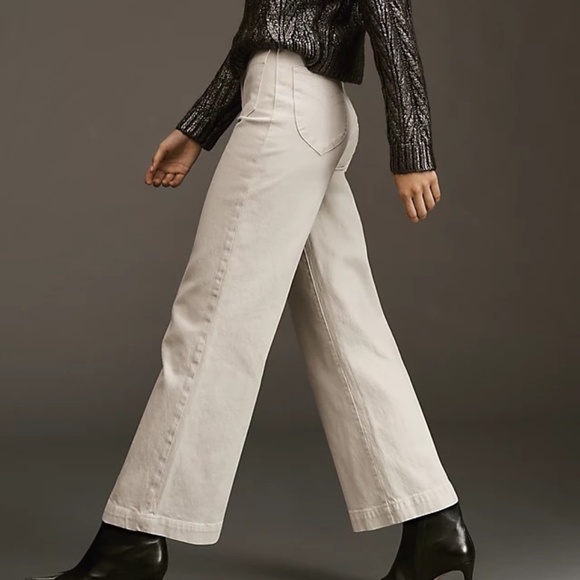 Rolla's High Rise Wide Leg Pant - Off White - Picture 1 of 10